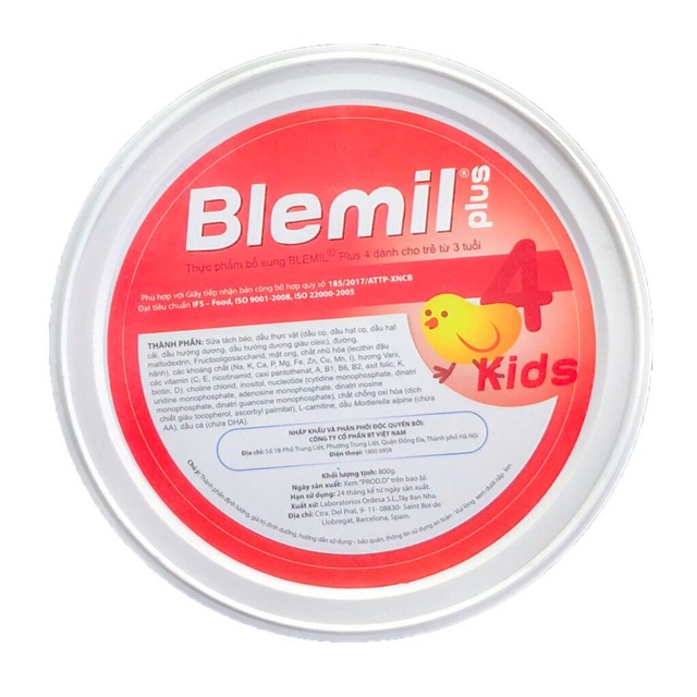 Sữa Blemil số 4 800g