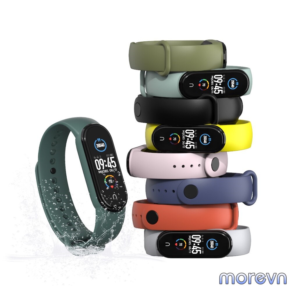 Dây Đeo Silicone Thay Thế Cho Đồng Hồ Thông Minh Xiaomi Mi Band 7 6/5