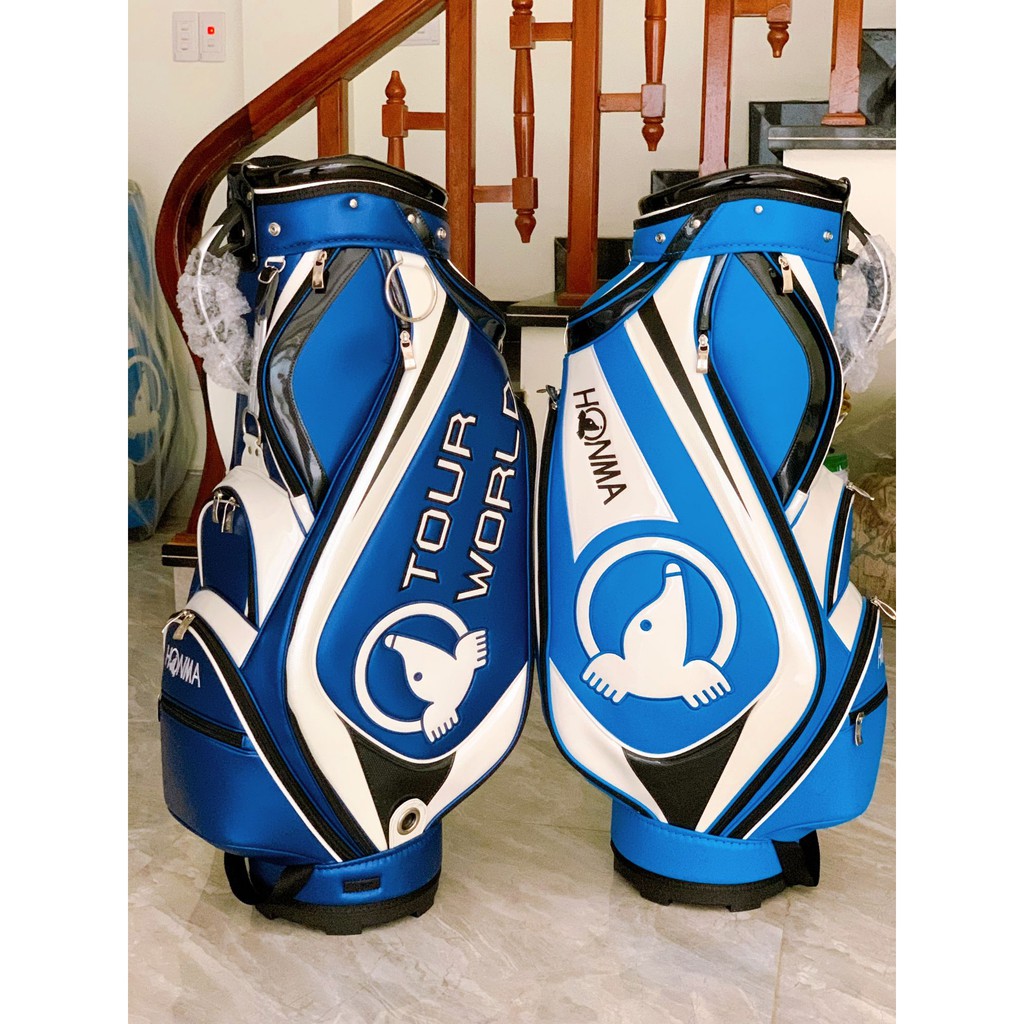 [Bảo Hành 12 Tháng] Túi Đựng Gậy Golf HONMA TOUR WORLD Chống Nước, Chống Xước, Nhiều Ngăn