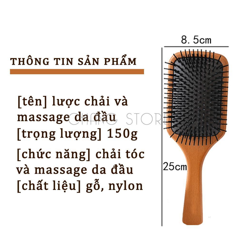 Lược Chải Tóc Aveda có đệm massage da đầu giúp chân tóc khỏe