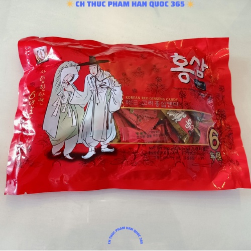 Kẹo sâm ông già bà lão Hàn Quốc 200g, kẹo nhân sâm cao cấp