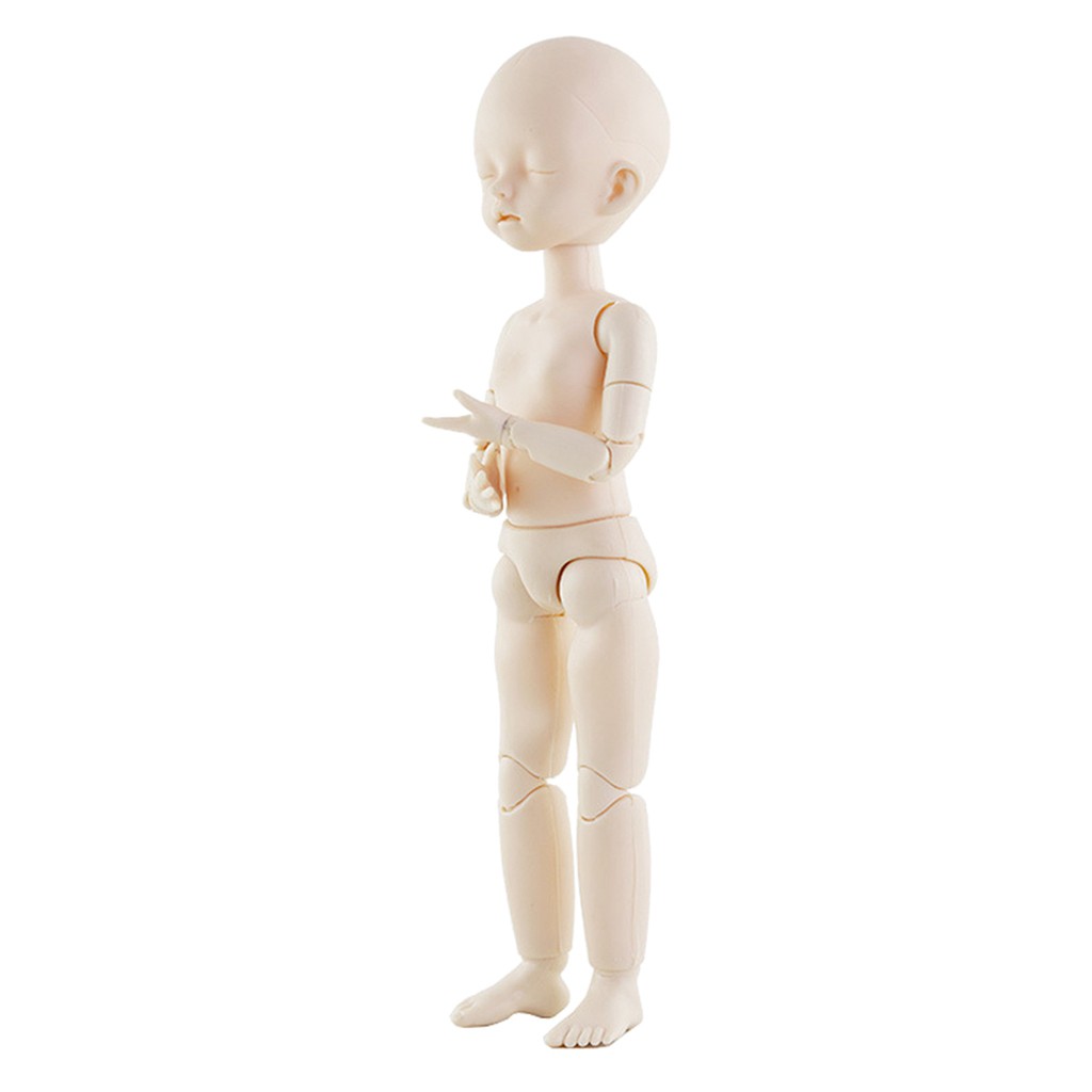 New Cute 1/6 Jointed Doll Body with Head Parts for BJD Doll Accessories