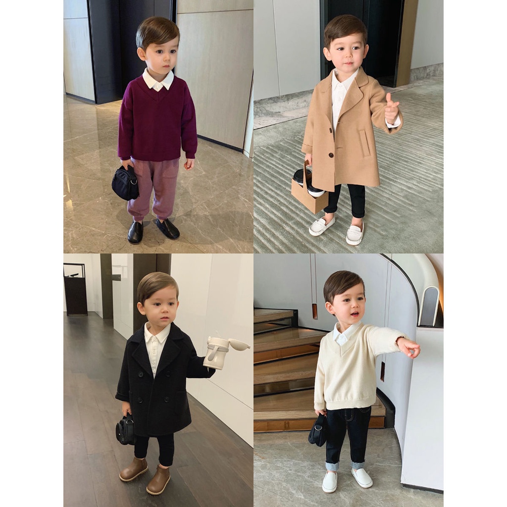 Áo polo Dài Tay Cho Bé 1-7 Tuổi
