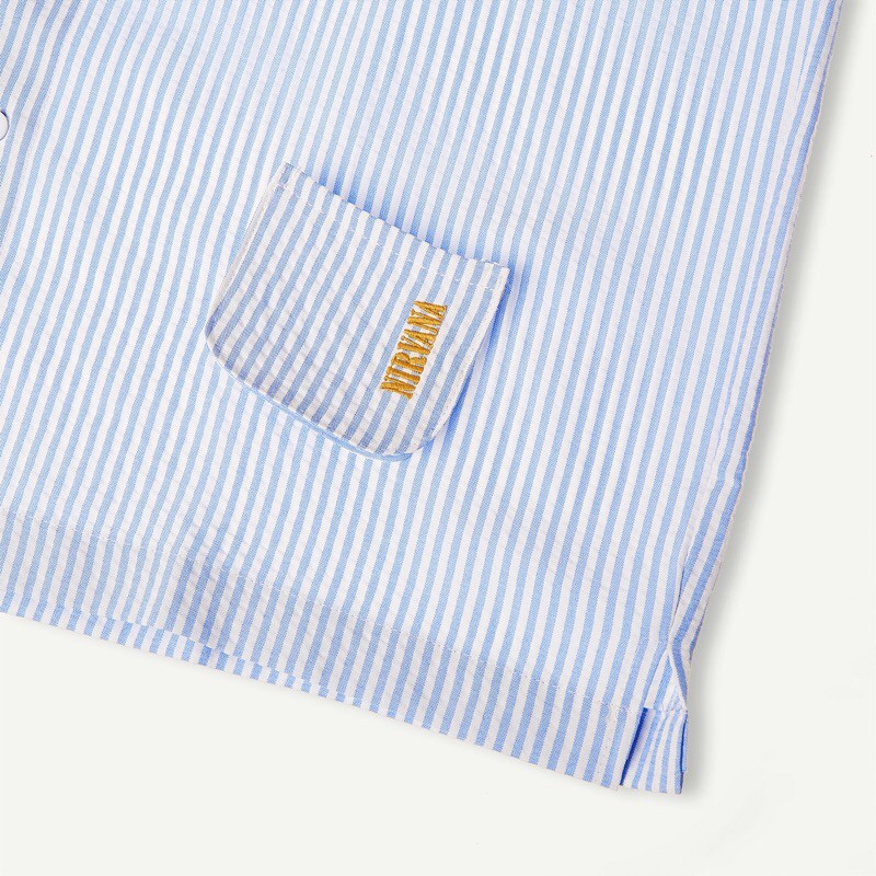 Áo sơ mi Stripe Pocket shirt - chi tiết thêu | BigBuy360 - bigbuy360.vn
