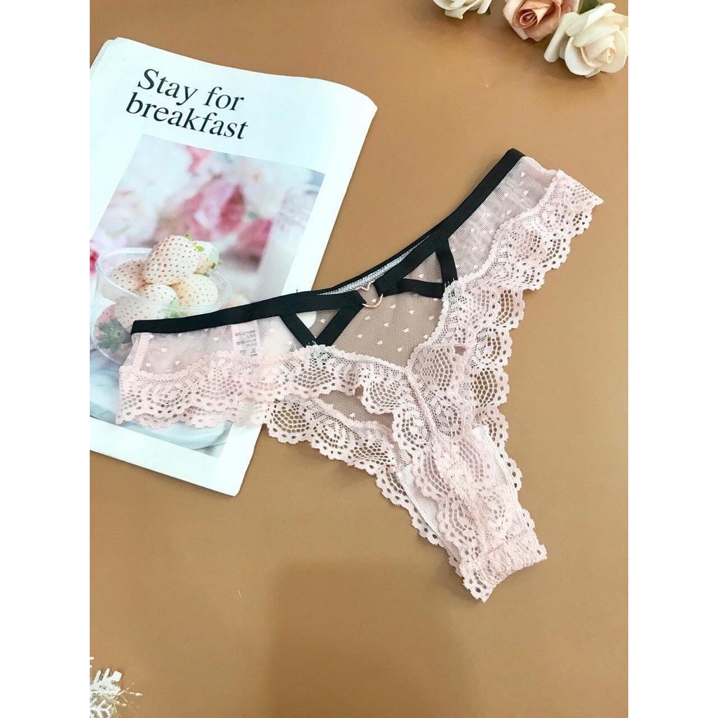 Quần lót Lọt khe ren tim 583 💖[HÀNG ĐẸP]💖 Quyến rũ✔️ Sexy✔️ Gợi cảm✔️ cực thoáng mát | BigBuy360 - bigbuy360.vn