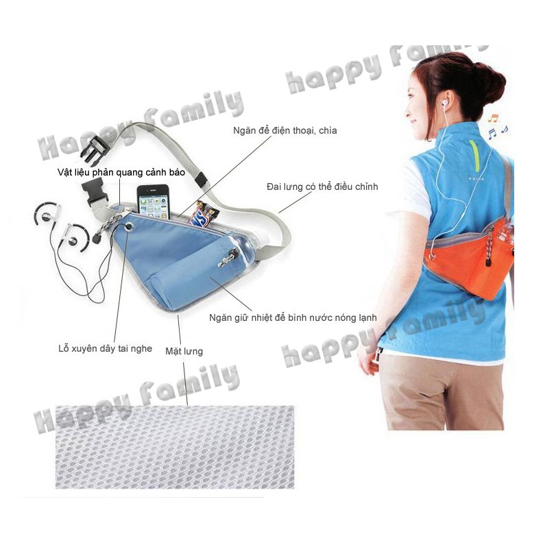 【Có bỏ sỉ 】Túi đeo chéo vận động nhiều ngăn