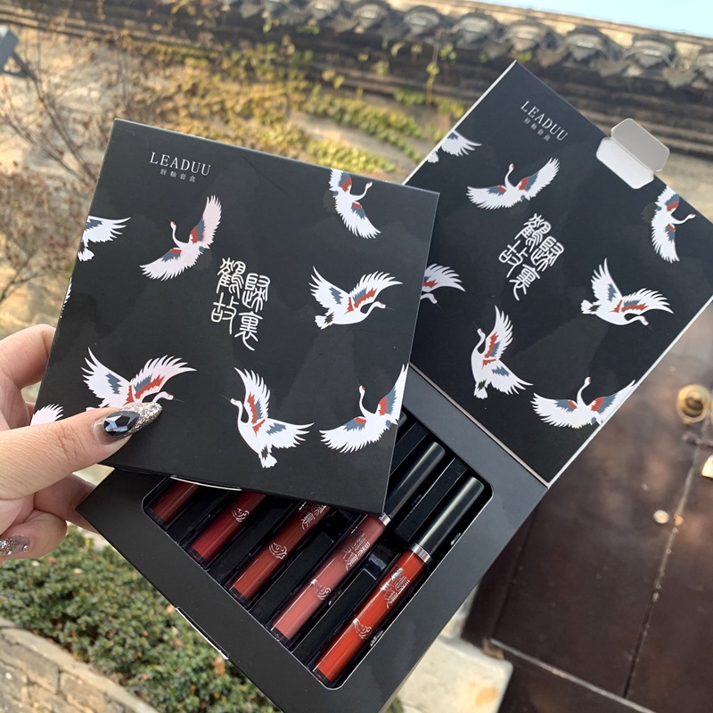 5pcs Lip Glaze Set Moisturizing Non-stick Cup Matte Liquid Lipstick Makeup | BigBuy360 - bigbuy360.vn