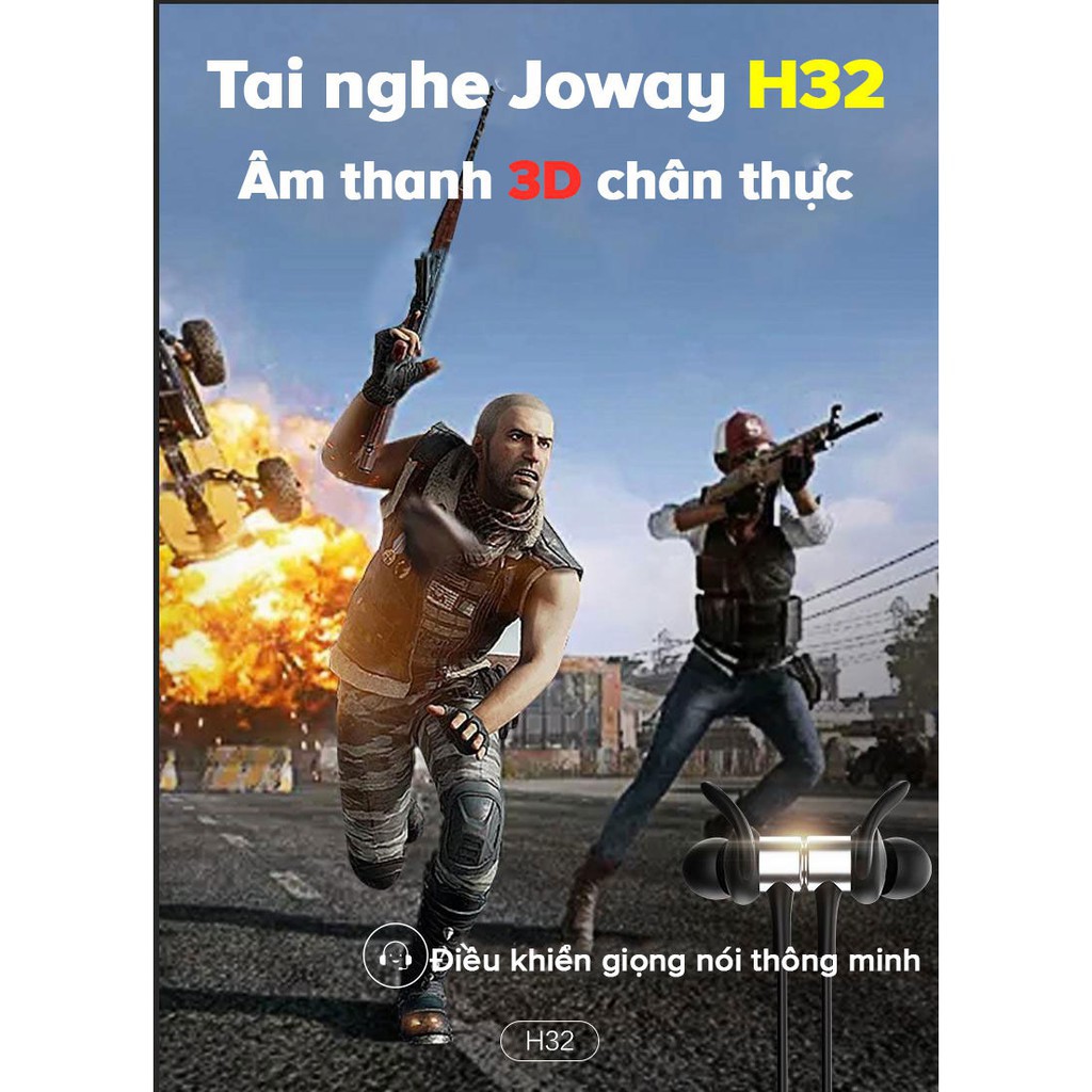 Tai nghe Bluetooth chuyên game JOWAY H32 âm thanh 3D - Hàng Chính Hãng