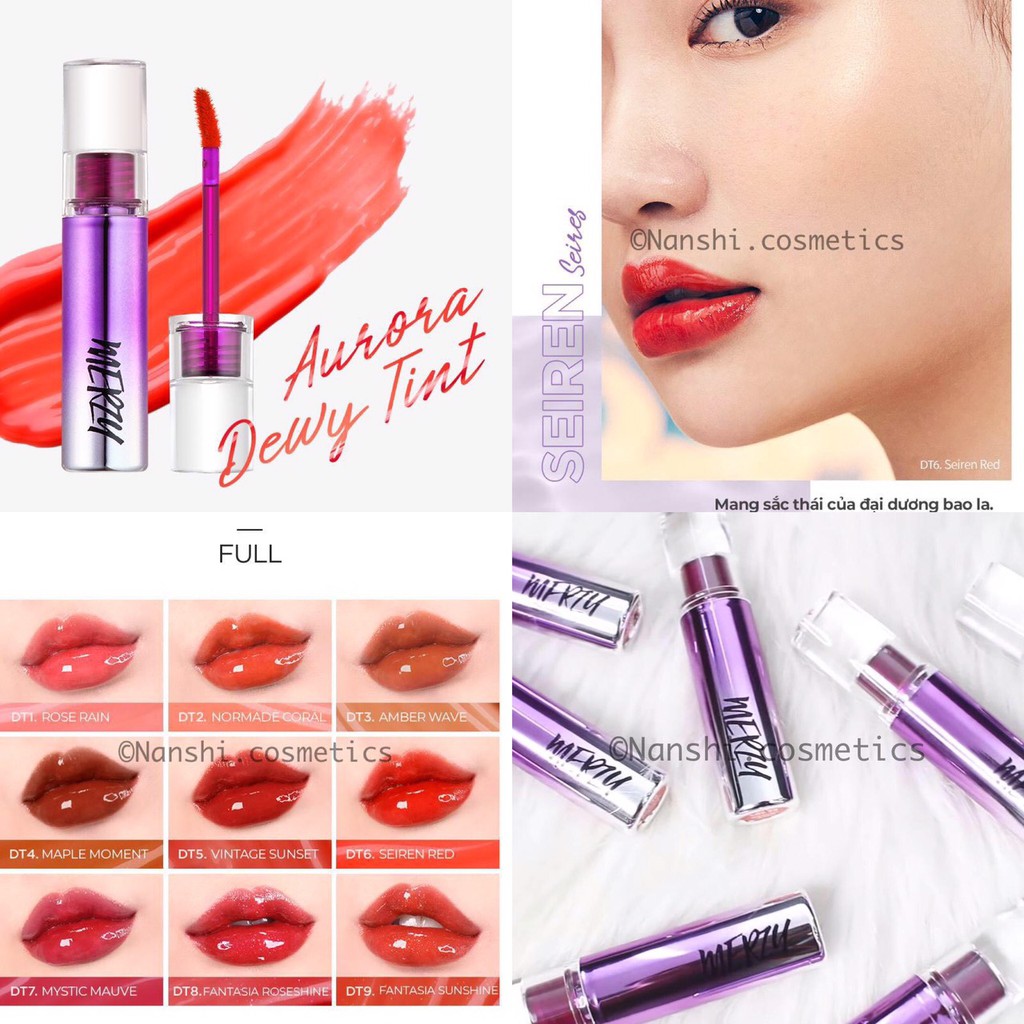 [CHÍNH HÃNG] Son Tint Bóng Siêu Lì Merzy Aurora Dewy Tint 2020 | BigBuy360 - bigbuy360.vn