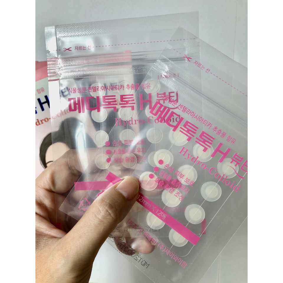 Miếng dán mụn Medy tinh chất rau má - xẹp mụn viêm sau 24h.