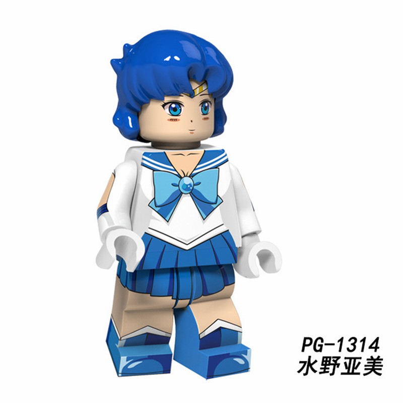 CHIBI SAILOR MOON REI Bộ Lắp Ghép Lego Nhân Vật Thủy Thủ Mặt Trăng