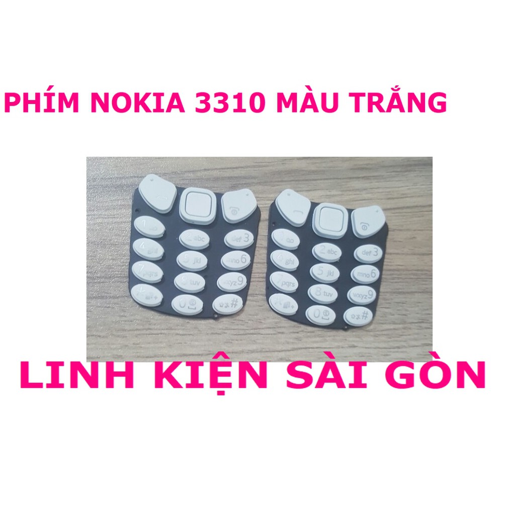 PHÍM NOKIA 3310 MÀU TRẮNG