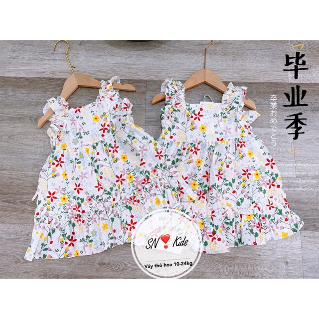 ( bán sỉ) váy hoa nhí hai dây xinh xắn cho bé 8-23kg