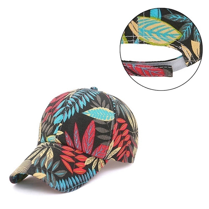 Mũ Lưỡi Trai In Hoa Lá 2020 Thời Trang Hip Hop