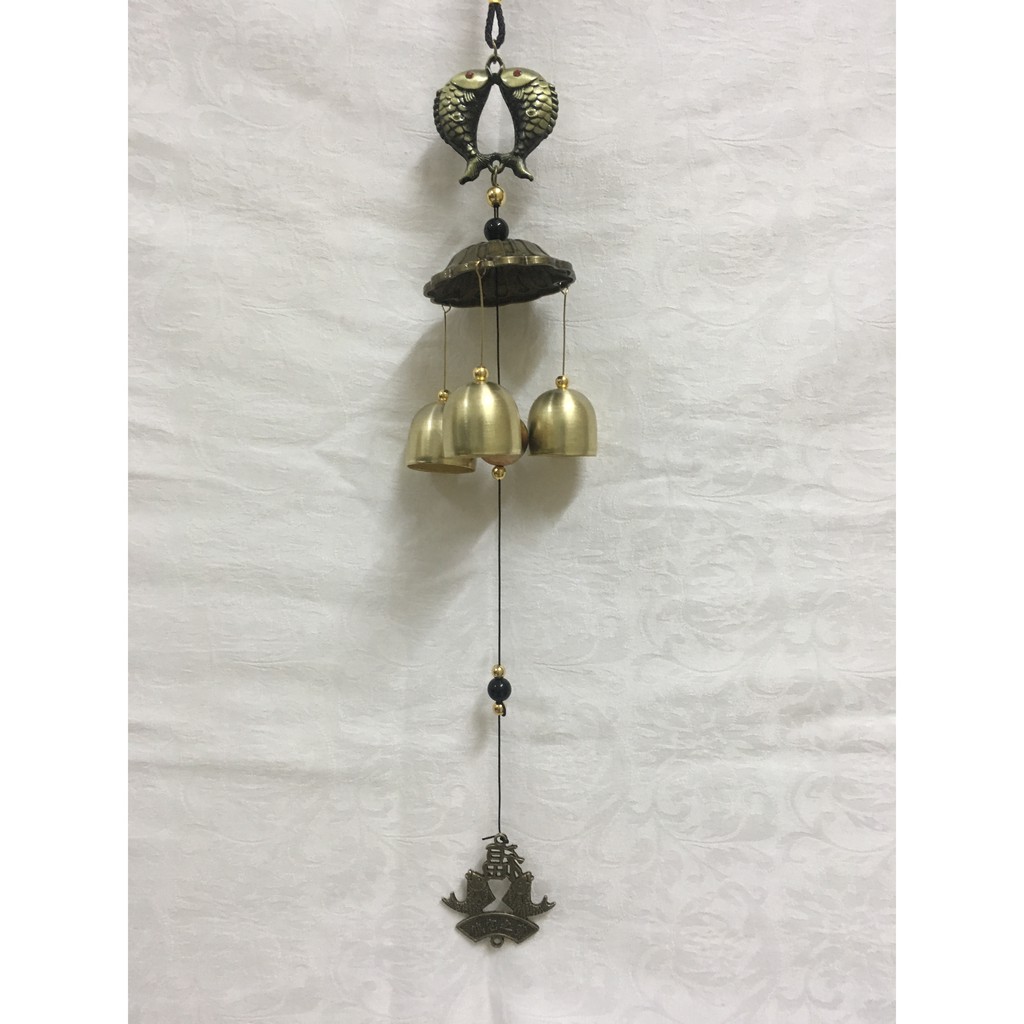 Chuông gió &quot;Song ngư hạnh phúc&quot; 1 tầng phát lộc VG32