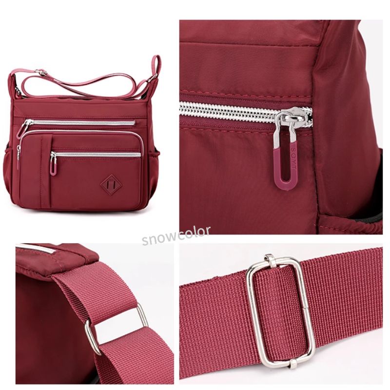 Túi Đeo Chéo Canvas Chống Thấm Nước Phong Cách Hàn Quốc Beg Silang Perempuan Wanita Murah Cantik Cho Nữ