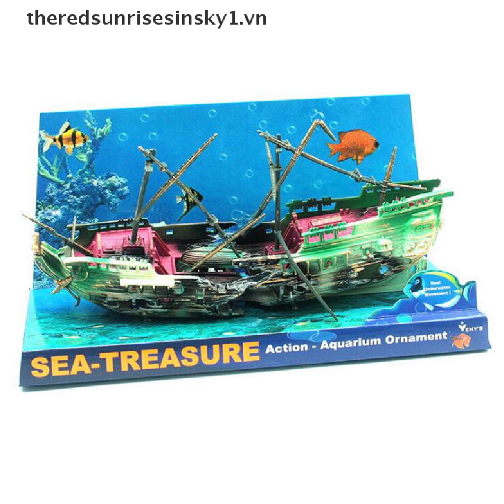 Mô hình tàu đắm cỡ lớn dùng trang trí bể cá