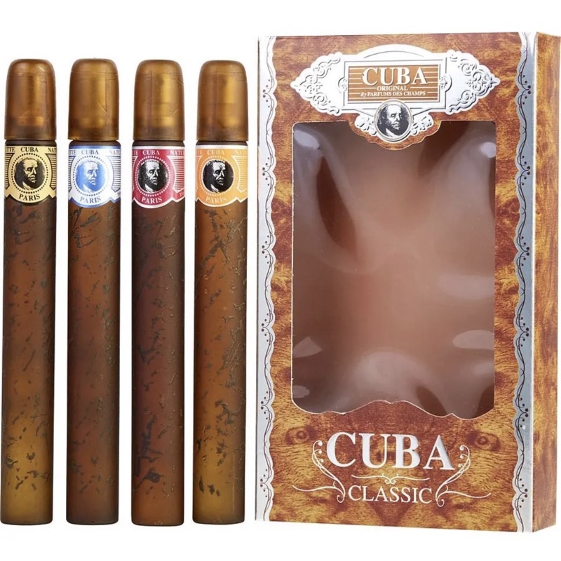 Nước hoa nguyên set 4 chai Cuba classic mỗi chai 35ml như hình