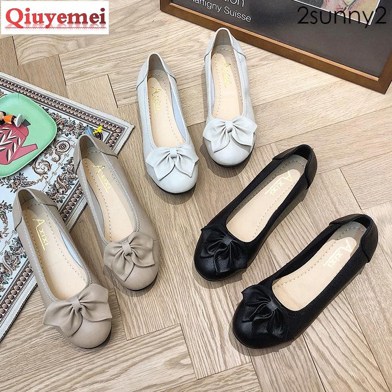 Giày Lười Đế Dày Mũi Tròn Size Lớn 35-43 Thời Trang Thanh Lịch