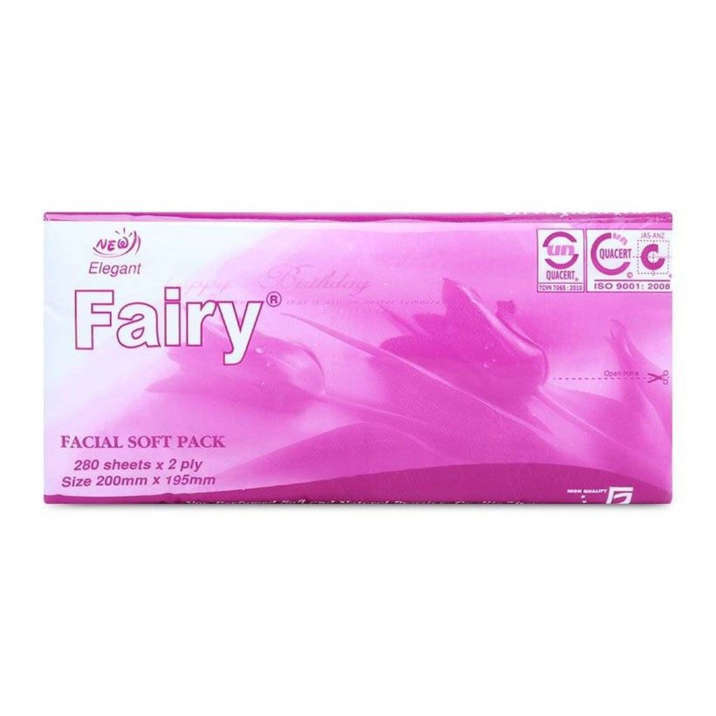 Giấy ăn rút lụa 2 lớp Fairy 280 tờ