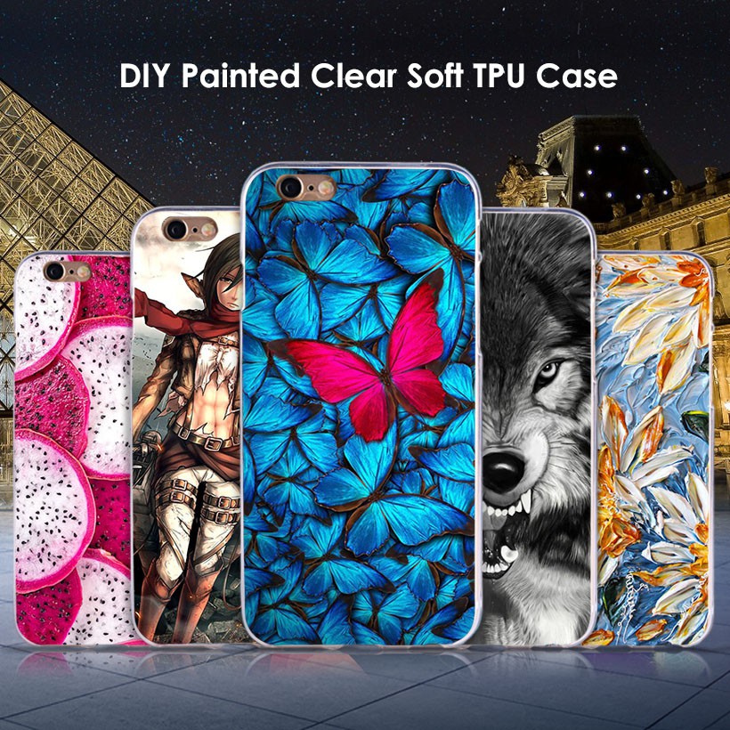 Soft Case For Leagoo M5 Plus 5.5 inch Cover TPU Silicone Shell Painted