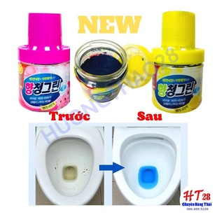 2 Lọ thả bồn cầu Hàn Quốc cao cấp 180g Diệt khuẩn, hương chanh, hương Lavendar dùng liên tục 3 tháng