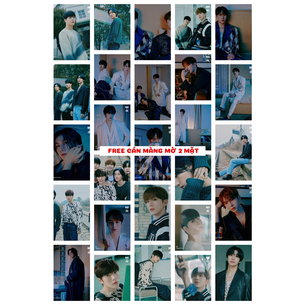 Lomo card 54 ảnh nhóm Monsta X - SHAPE of LOVE