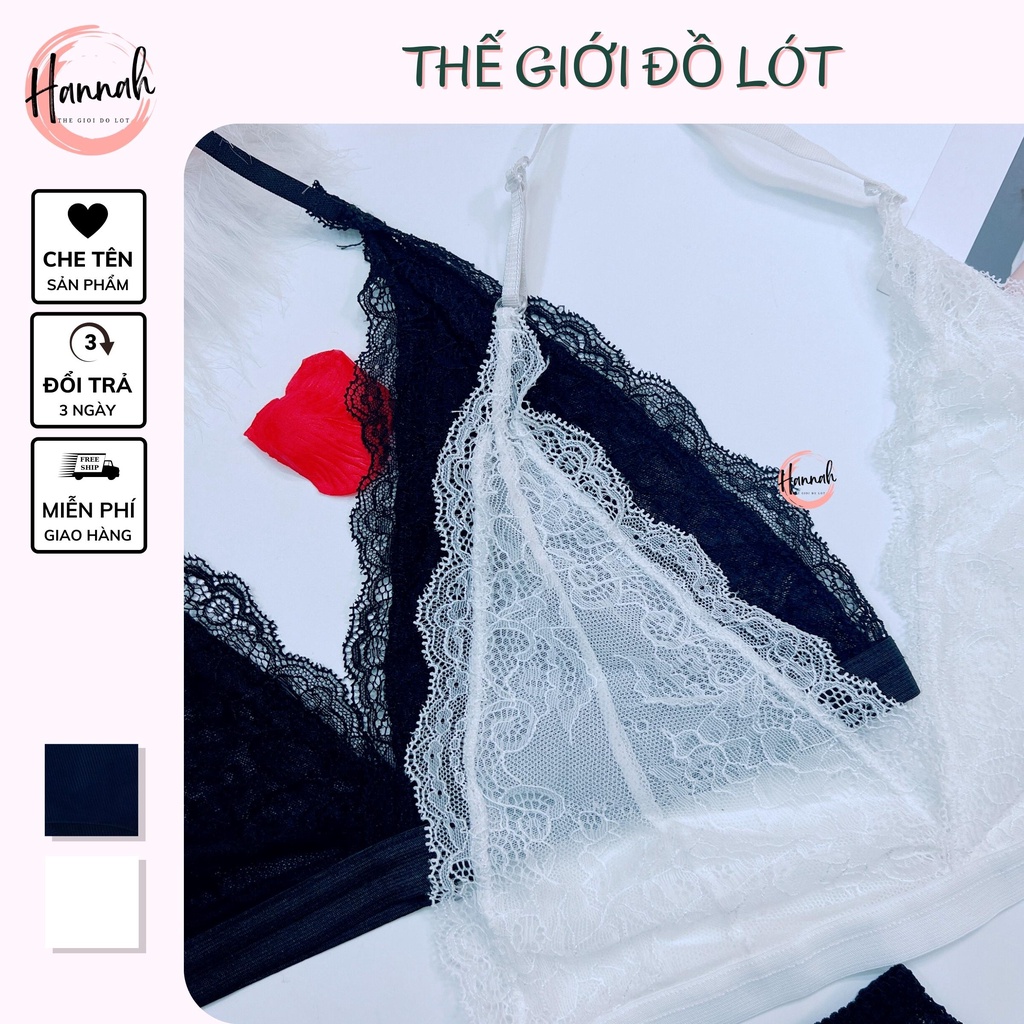Set Bra - Bralette ren , bộ đồ lót không gọng sexy quyến rũ cao cấp cho nữ HANNAH SECRET NY01 | BigBuy360 - bigbuy360.vn