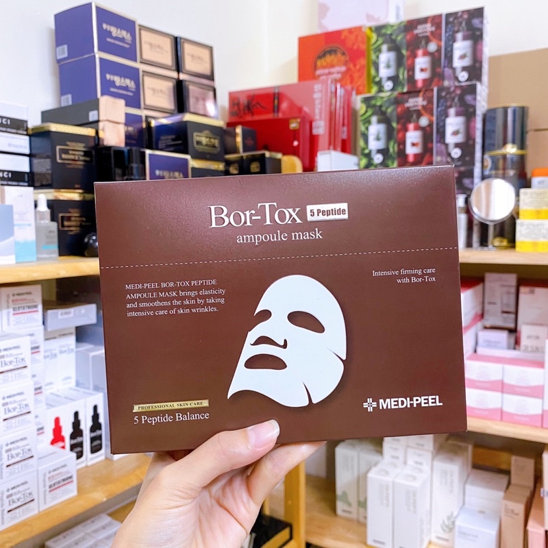 Mặt Nạ Dưỡng Da Medipeel Bortox Peptide Ampoule Mask Chống Lão Hoá Nâng Cơ Hàn Quốc Hộp 10 Nạ
