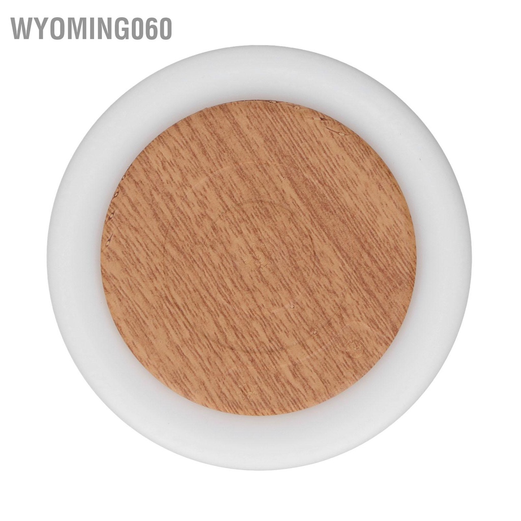 [Hàng Sẵn] Đèn ngủ RGB Màu hạt gỗ có thể sạc lại 3 cấp độ Có điều chỉnh di động Cảm ứng cho gia đình【Wyoming060】