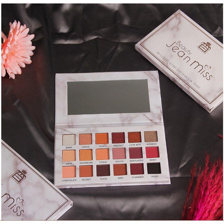 Bảng Phấn Mắt 18 màu HUDA có kim tuyến lấp lánh PMHA001 | BigBuy360 - bigbuy360.vn