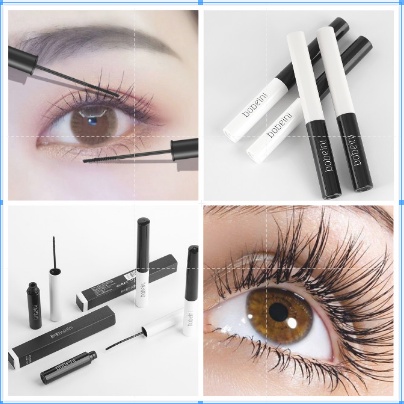 Mascara Mascara mắt to và dày Mascara nối mi dạng lỏng không thấm nước, làm dài và cong mi, không dễ lem, lâu trôi, đầu cọ mảnh tự nhiên, kiểu mi cong tự nhiên,