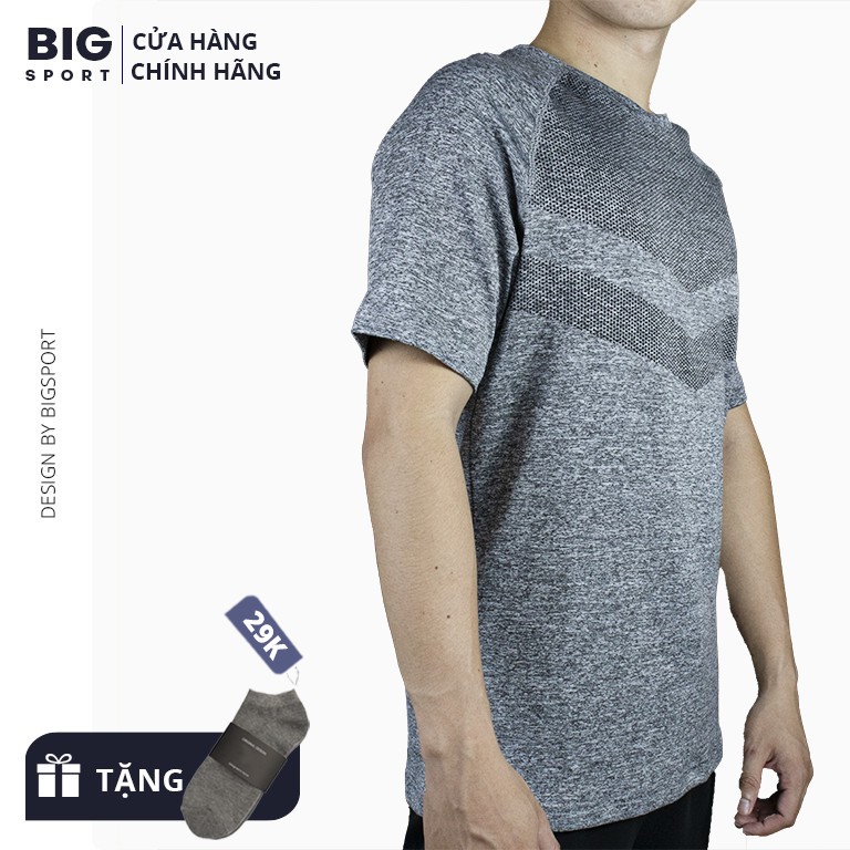 Áo Thun Nam Thể Thao Tập Gym Cao Cấp Vải Poly Co Giãn 4 Chiều Thoáng Mát Áo Thun Gym Nam Chạy Bộ - Big Sport | BigBuy360 - bigbuy360.vn