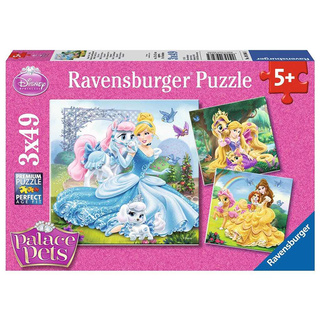 Xếp hình puzzle Belle, Cinderella Rapunzel 3 bộ 49 mảnh RAVENSBURGER - Disney license RV093465