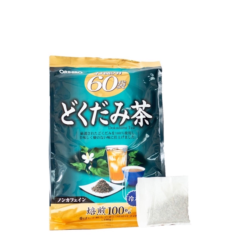 [Mã GROSALE giảm 10% đơn 150K] Trà diếp cá Dokudami Tea dạng túi lọc 180g Orihiro Nhật Bản - 60 gói nhỏ