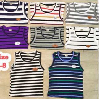 Set 3 cái Áo ba lỗ sọc cho bé (8-22kg)
