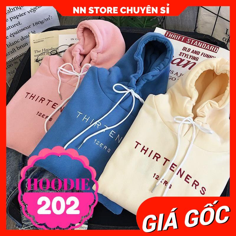 Áo hoodie nam nữ chất nỉ bông thêu chữ dễ thương Áo nỉ chui Unisex AHD202