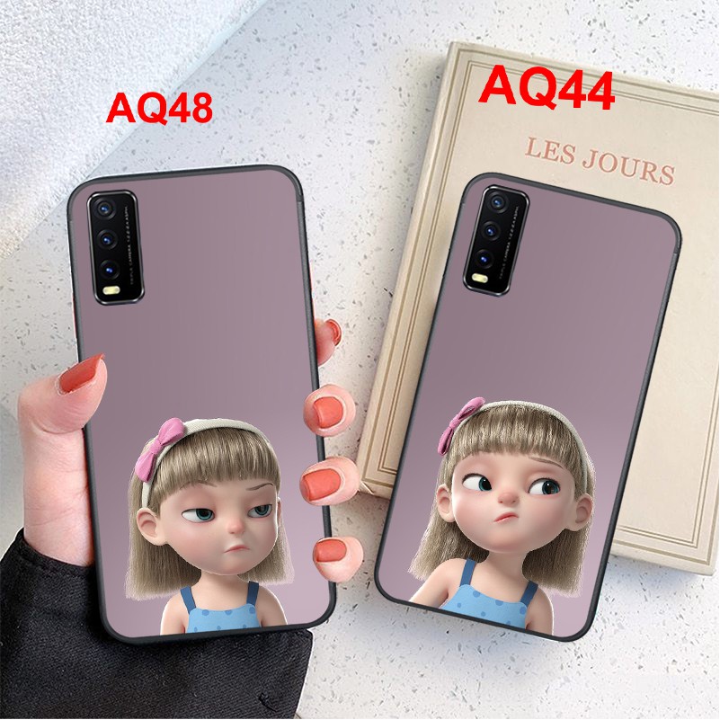 ỐP lưng Vivo Y20- Vivo Y20S-Vivo Y12S  in biểu cảm khuân mặt cô béo đáng yêu siêu đẹp