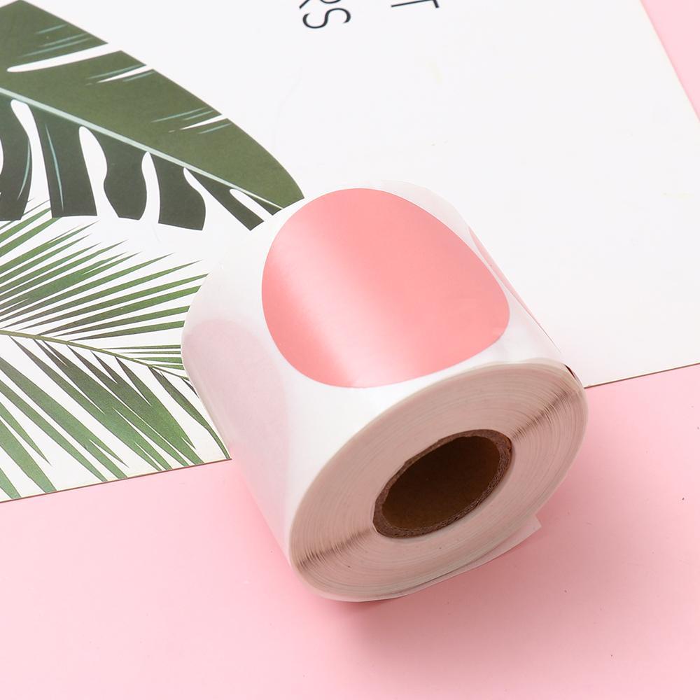 HECCEH Nhãn Dán Nhiệt Trực Tiếp Hình Tròn Nhiều Màu Sắc