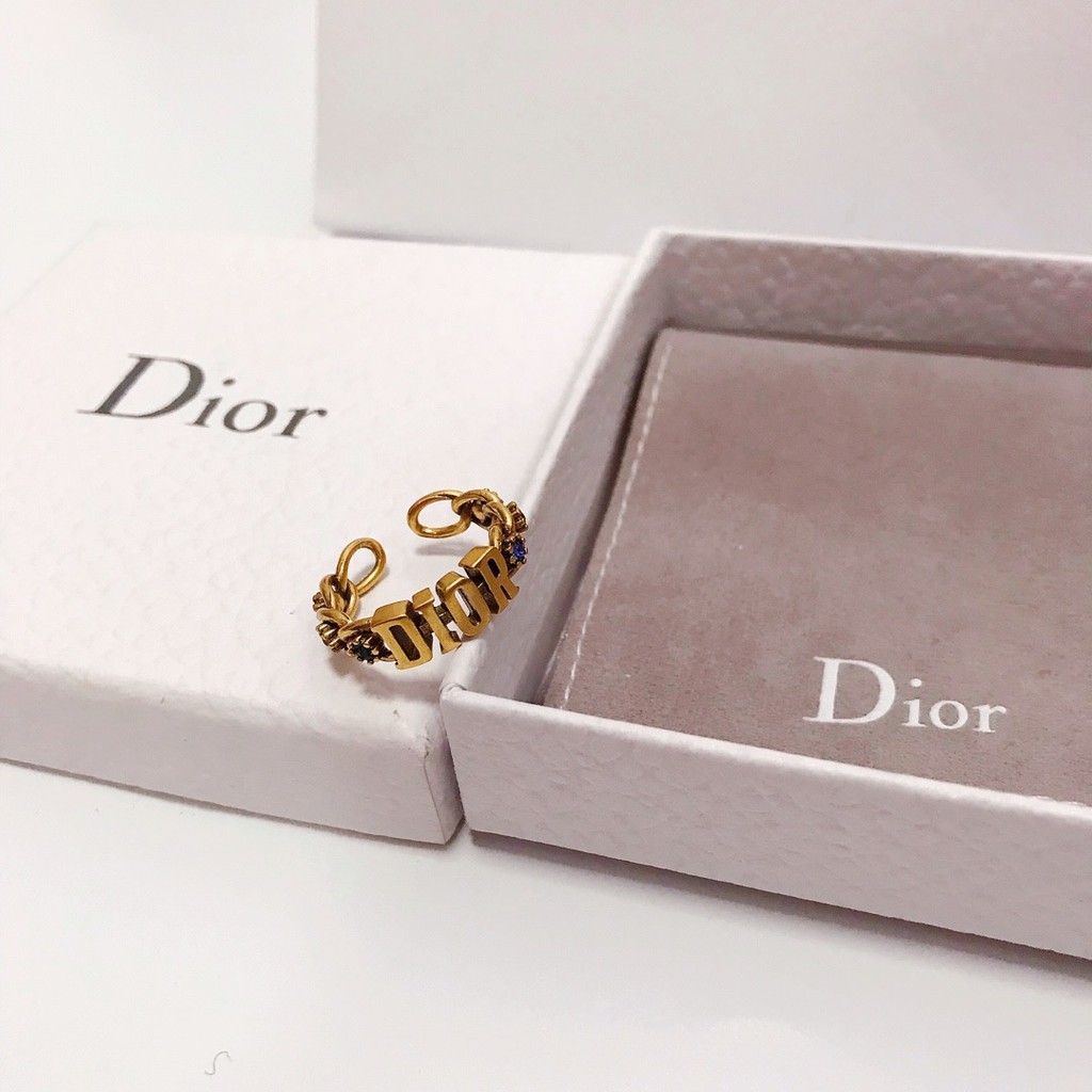 𝑫𝒊𝒐𝒓 2021 Brass Ring Gold Fashion JADIOR Couple Rings