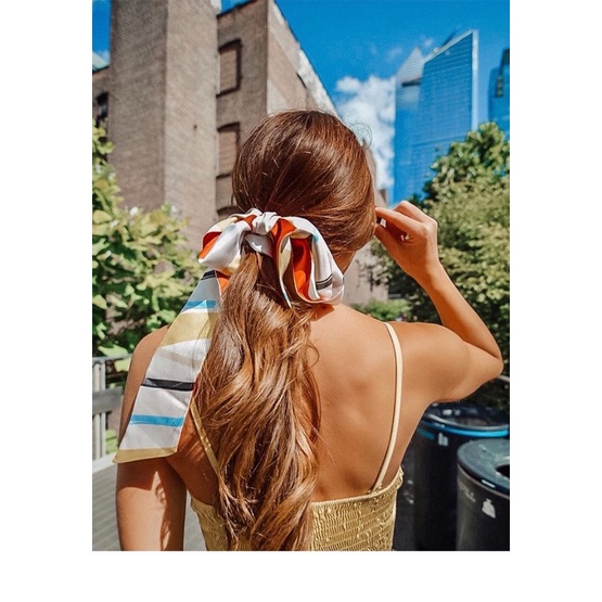 Khăn choàng cổ thắt nơ cổ áo sơ mi size 8x140cm