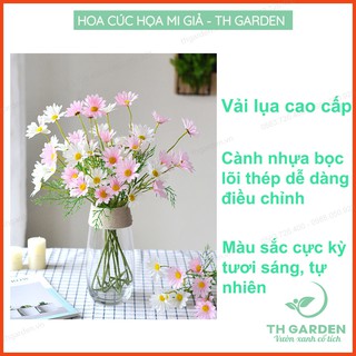 Hoa giả trang trí TH Garden - Cúc họa mi Hà Lan siêu đẹp chất liệu lụa cao cấp - Hoa decor, trang trí, chụp ảnh