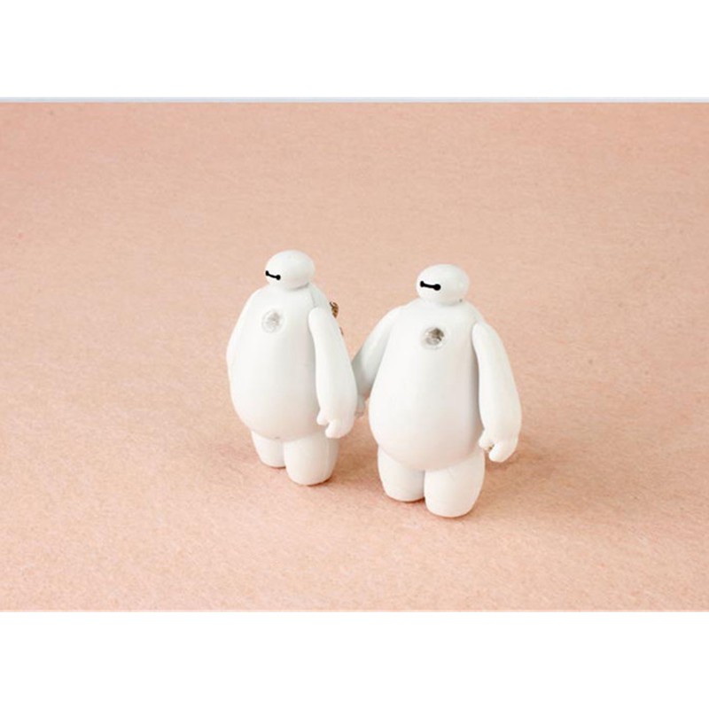 Móc khóa hình nhân vật hoạt họa Baymax trong Big Hero 6 có đèn LED đáng yêu