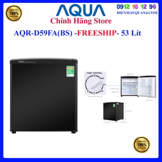 Mua  Mã ELHAMS5 giảm 6% đơn 300K   AQUA D59FA  Tủ lạnh Aqua 50 lít AQR-D59FA(BS)  Bảo hành chính hãng 24 tháng.