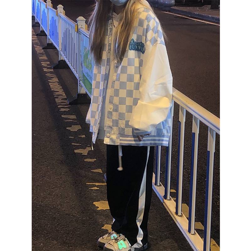 Áo Khoác Bóng Chày Mỏng Phong Cách Hip Hop Đường Phố Mỹ Thời Trang Xuân Thu Cho Nữ