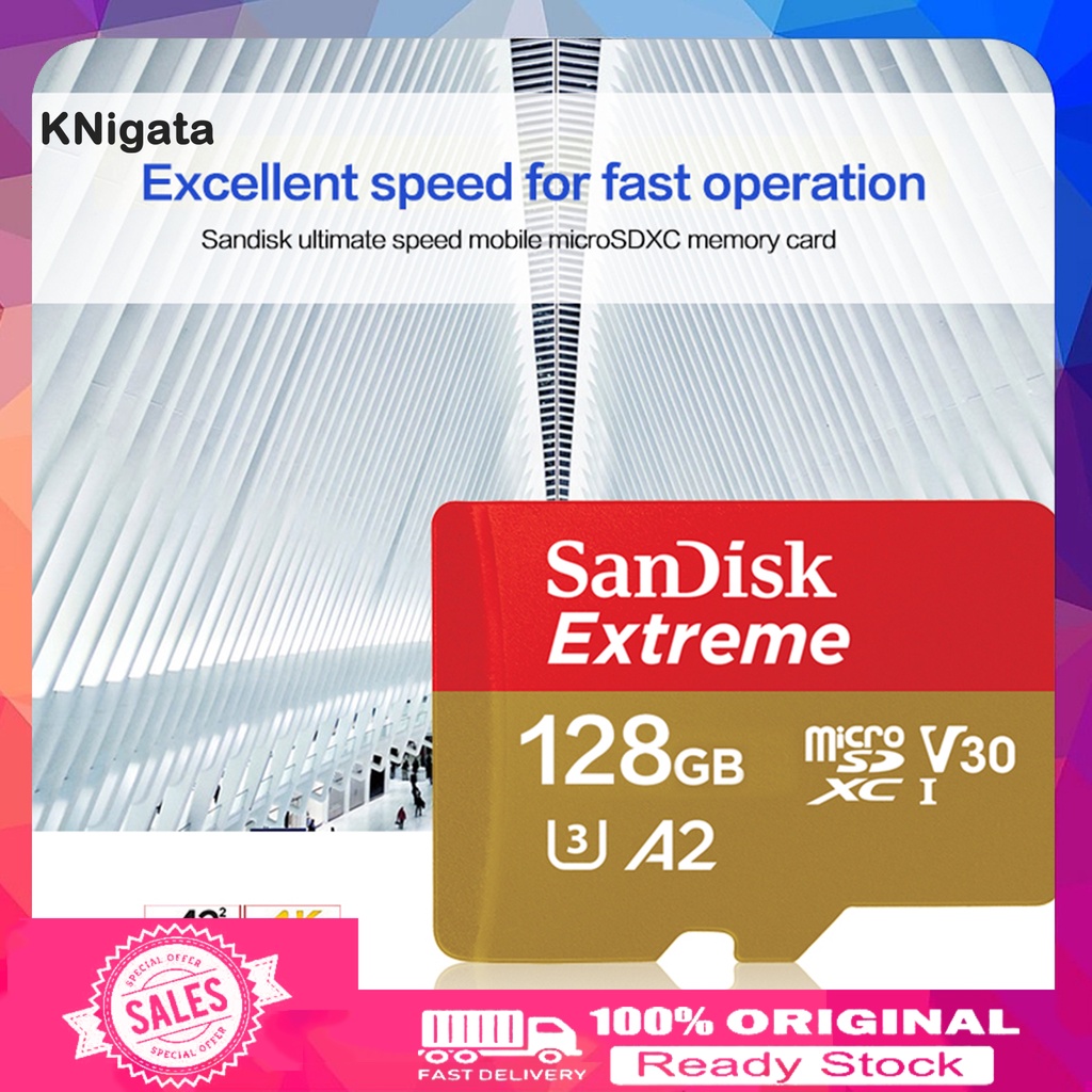 SANDISK Thẻ Nhớ 128gb 256gb 512gb 1tb Cho Máy Ảnh Mp4 / Mp3