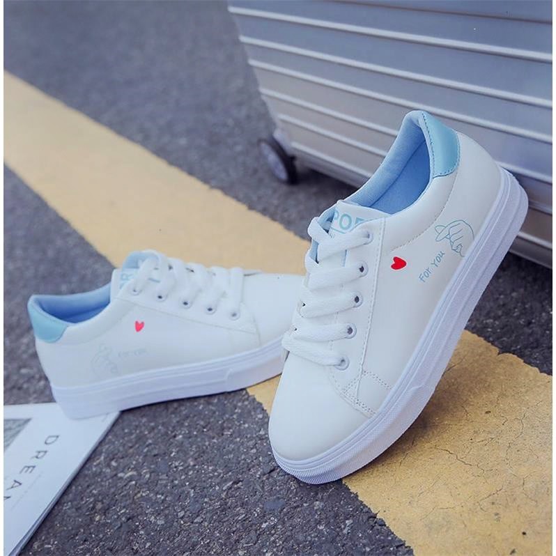 Giày thể thao nữ gót màu dễ thương 098 | BigBuy360 - bigbuy360.vn