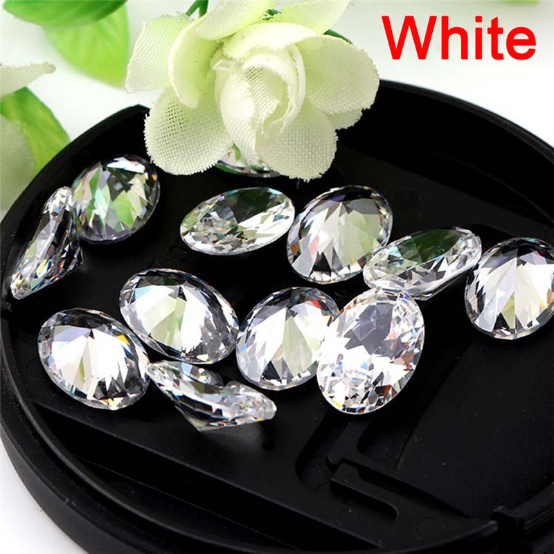 Đá zircon hình bầu dục kích thước 10mmx14mm dùng làm đồ trang sức