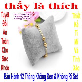 Lắc chân vàng cho bé gái cách điệu trái châu xinh xắn - An toàn cho trẻ - Cam kết 1 đổi 1 nếu hoen , gỉ sét