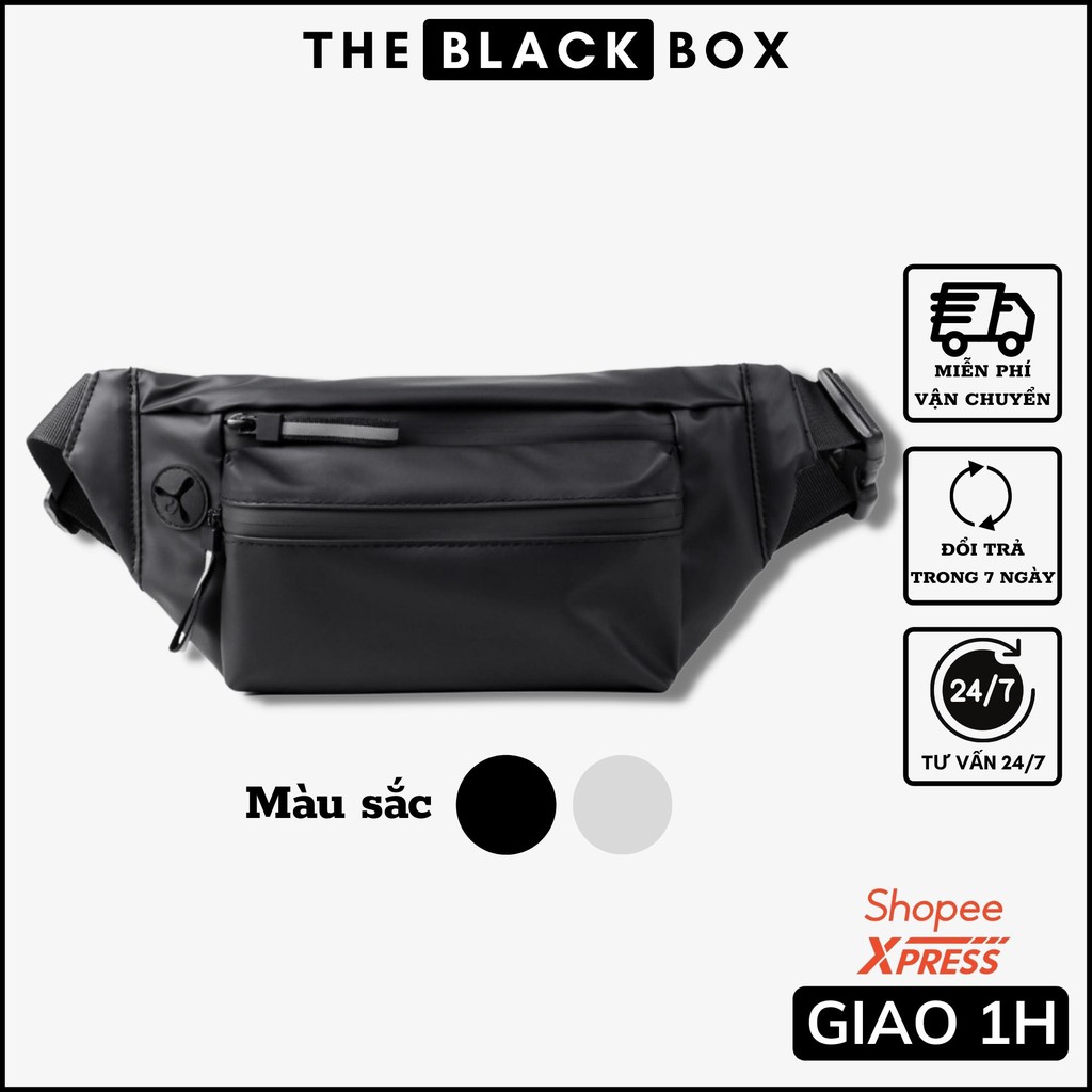 Túi Đeo Chéo Nam Nữ Unisex Chống Nước Siêu Nhẹ Thời Trang Chất Liệu Vải Bóng WX03 - The Black Box | BigBuy360 - bigbuy360.vn